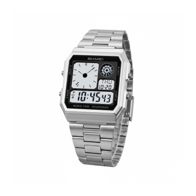Picture of SKMEI 2353 Stainless Steel Back Water Resistant Watch 5 Alarm Luminous Wristwatch