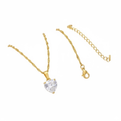 Picture of Goth Heart Necklace For Women Cute Jewlery 2021 - Necklace For Girls