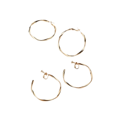 Picture of New 925 Sterling Hoop Earring For Women 50mm Big Round Circle Earrings Jewelry Gift