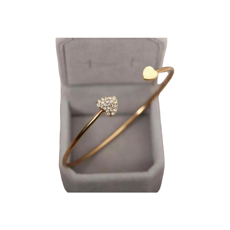 Picture of Bracelet Women Trendy Charm Cuff Bangle Girl Open Love Heart