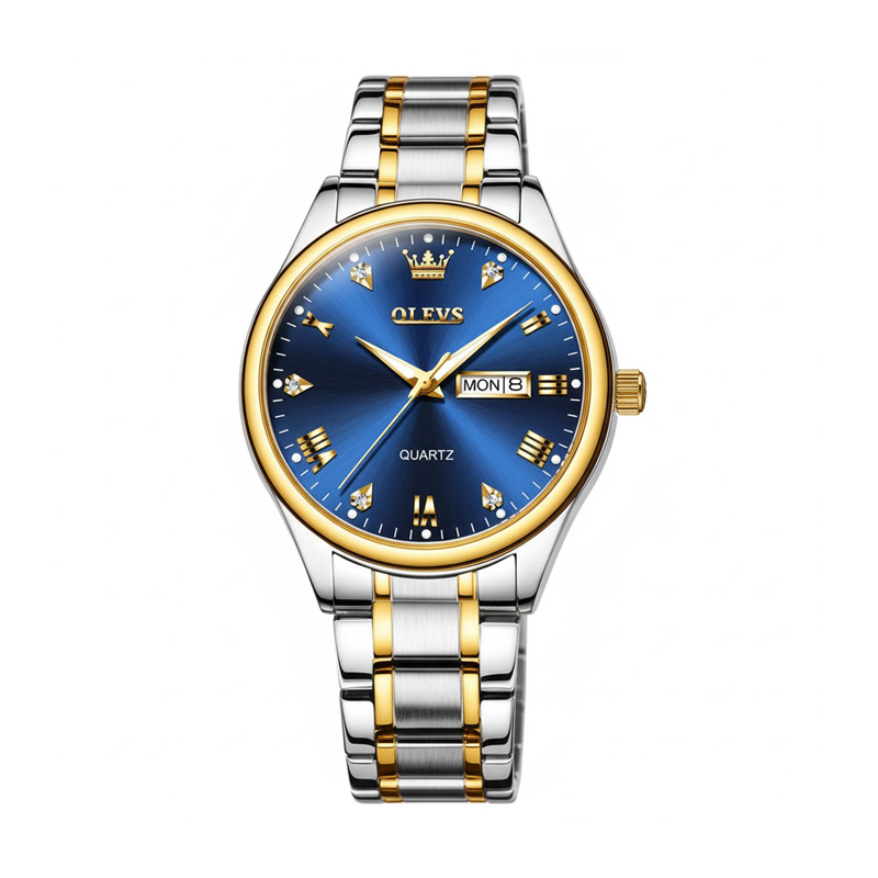 Picture of Olevs 5563 New Men Luxury Watch Couple Quartz Stainless Steel watch