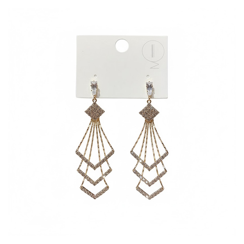 Picture of XIYANIKE Luxury Earrings Long Elegant Charming Flowers Rhinestone Pearl Fashion Pendant Earrings 2022 Jewelry Accessories