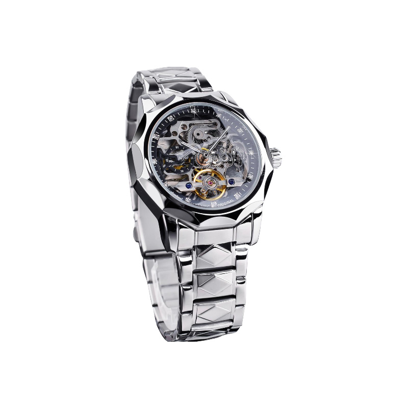 Picture of Forsining Luxury Automatic Tourbillon Diamond Outdoor Mens Mechanical Watch - Watch