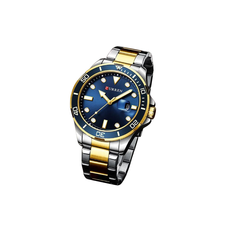 Picture of CURREN 8388 NEW Fashion Business Watches for Man Quartz Stainless Steel Wristwatch Simple Male Clock -SILVER GREEN