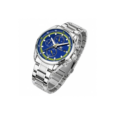 Picture of Olevs 713 Luxury Chronograph Quartz Stainless Steel Luminous Watch Men's For-Black/Red