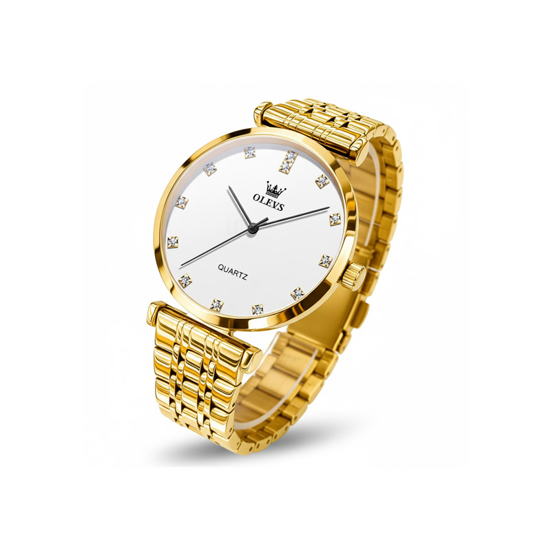 Picture of OLEVS Men's Watches Simple Fashion Original Quartz Watch for Man Waterproof Stainless Steel Daily Wear Modest Luxury 5596 New