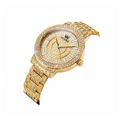Picture of OLEVS Watch For Women 2024 New Waterproof Original Luxury Full Diamond Stainless Steel Elegant Luminous Gift For Girlfriend 9904