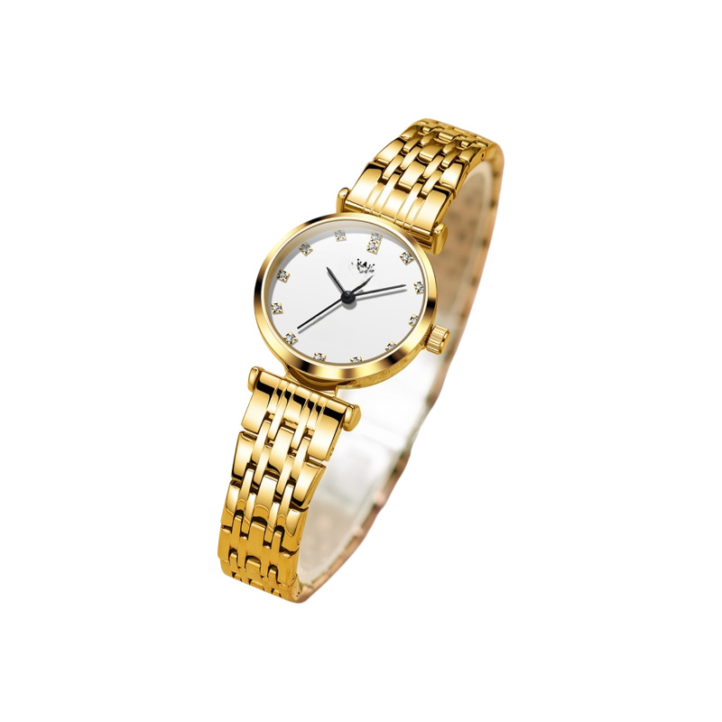 Picture of Olevs 5596 Luxury Elegant Women's Watch - Golden