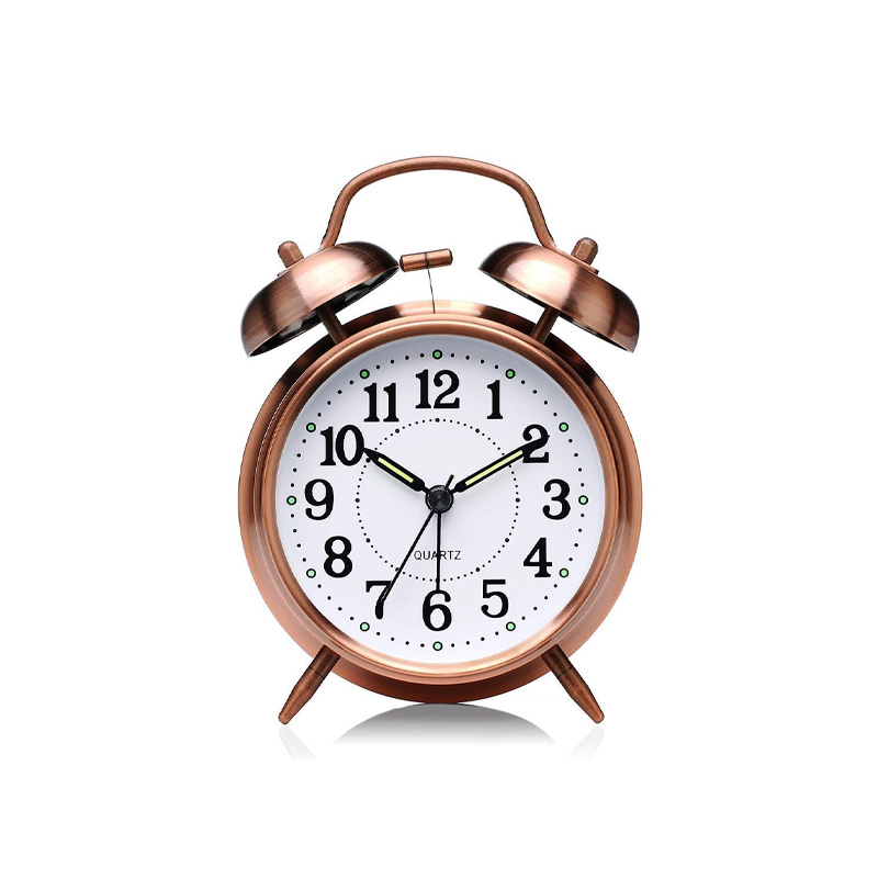 Picture of Alarm Clock/Twin Bell Table Clock - Loud Alarm Clock - Stylish Timekeeping for Home Office & Students - Vintage Retro Classic - wall clock