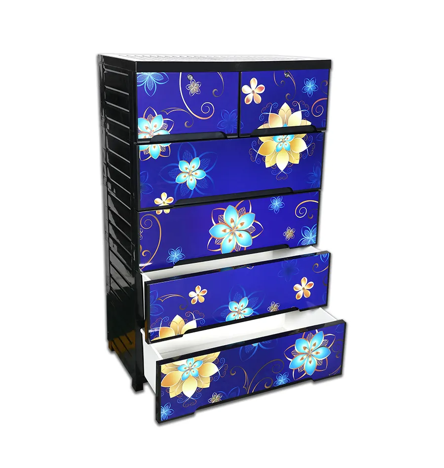 Picture of Supreme  Wardrobe (Double-5D)-Sun Flower Black-TEL