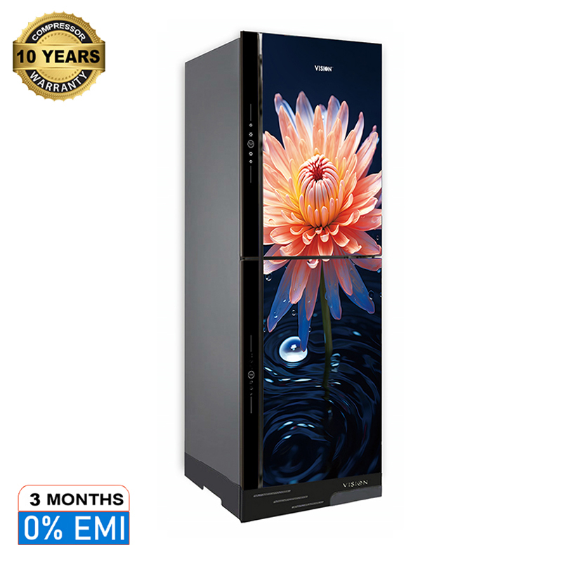 Picture of VISION Glass Door Refrigerator RE-356 Liter Water DO Daisy Top Mount