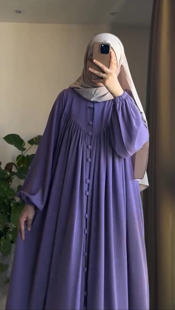 Picture of Abaya borka (16 Button Borka) (No Hijab Only Borka ) Dubai Charry Georget Stylish Party Borka For Women