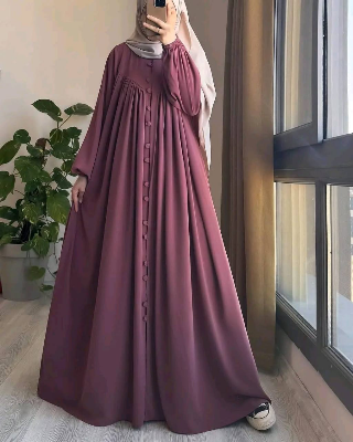 Picture of Abaya borka (16 Button Borka) (No Hijab Only Borka ) Dubai Charry Georget Stylish Party Borka For Women