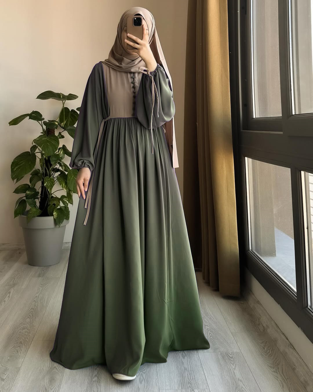 Picture of Abaya borka (Dubai Gown) (No Hijab Only Borka ) Dubai Charry Georget Stylish Party Borka For Women