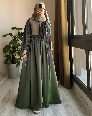 Picture of Abaya borka (Dubai Gown) (No Hijab Only Borka ) Dubai Charry Georget Stylish Party Borka For Women