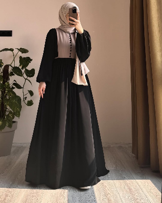 Picture of Abaya borka (Dubai Gown) (No Hijab Only Borka ) Dubai Charry Georget Stylish Party Borka For Women