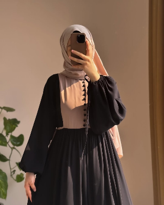 Picture of Abaya borka (Dubai Gown) (No Hijab Only Borka ) Dubai Charry Georget Stylish Party Borka For Women