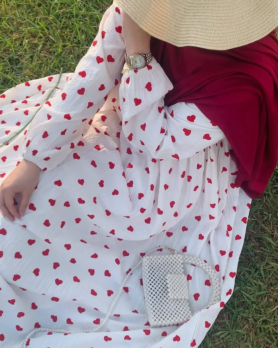 Picture of Abaya borka (Popcorn Love) (No Hijab Only Borka) Popcorn Georget Stylish Party Borka Fashion Collection Fashionable Khimar Lycra Borka For Women