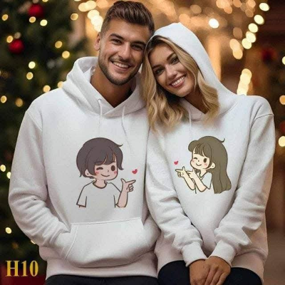 Picture of 2 Pcs Set Cupple Hoodie For Men And Women Design-2