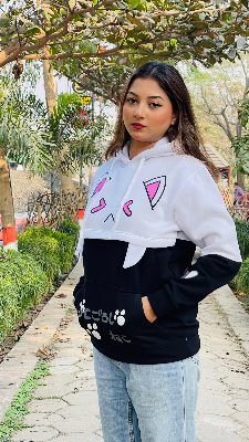 Picture of Pikachu Hoolie Harajuku Pink Hoodies Cartoon Cat Printed Hooded Sweet Sweatshirt Women