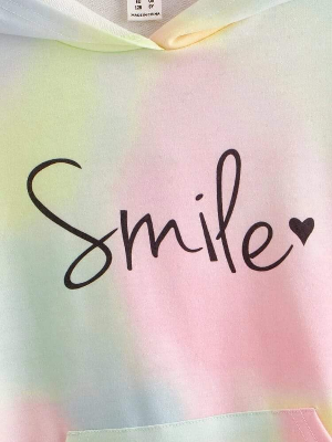 Picture of Rainbow Smile Love Hoodie Fashionable Hooded Sweatshirt Women