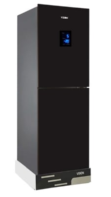 Picture of VISION Glass Door Refrigerator RE-222 Liter Purple Digital Lotus Top Mount