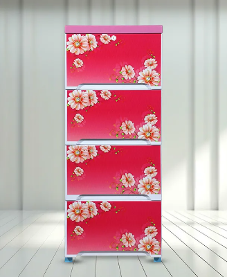 Picture of Elite Wardrobe (Single-4D)-Cherry Pink -TEL