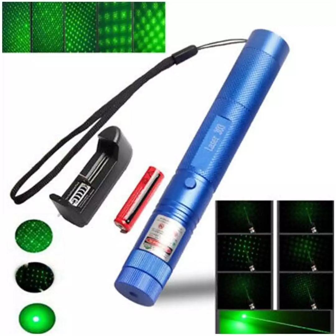 Picture of Rechargeable Green_Laser Light Pointer Metal Body (10 KM) - _4color_