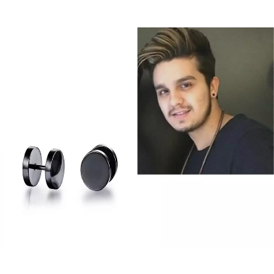 Picture of Stainless steel mens earrings - Black