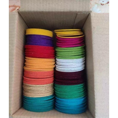 Picture of Metal velvet bangles for women/multicolor bangles /fashionable bangles for girls -1box