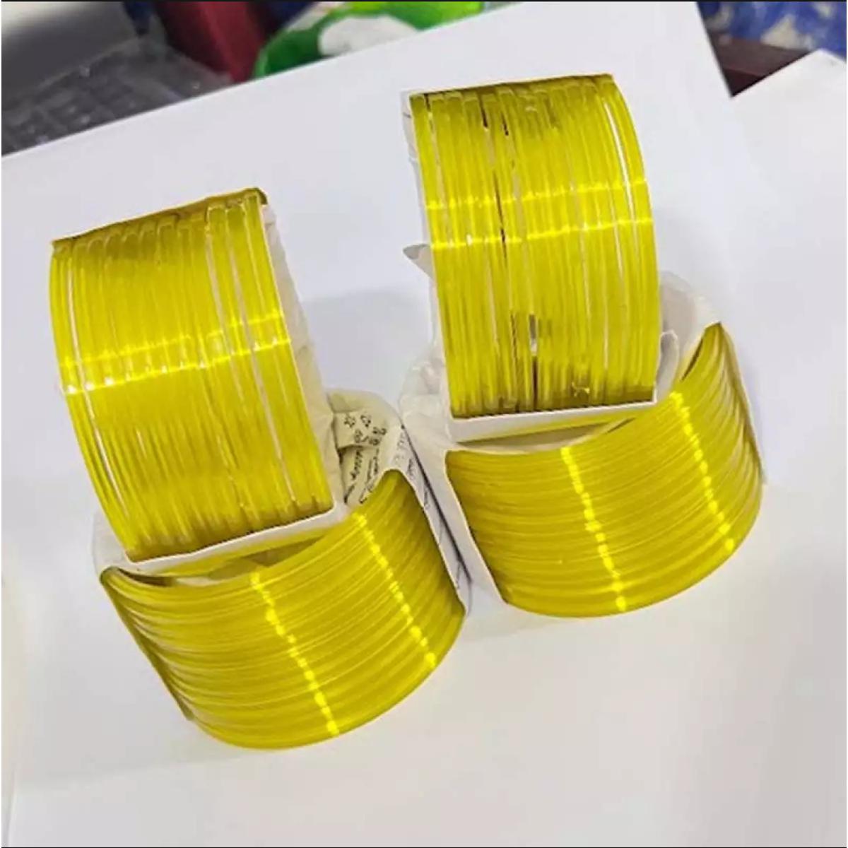 Picture of Yellow Reshmi Churi For Woman 24Pieces)