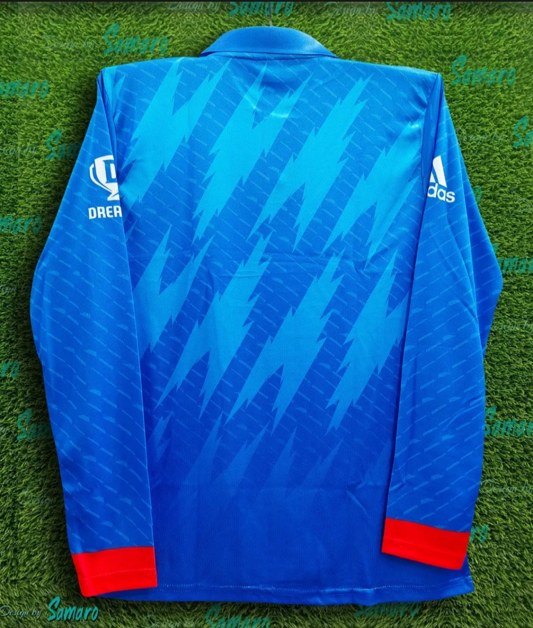 Picture of Show Your Team Spirit With India Jersey - Full Sleeve Collar Cricket Jersey - Support Your Favorite Team