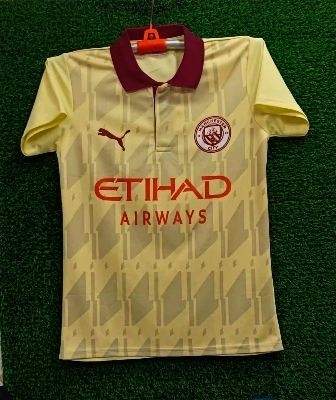 Picture of Manchester City New Away Jersey For Men Football club Jersey Short Sleeve Collar Jersey, Sports Jersey