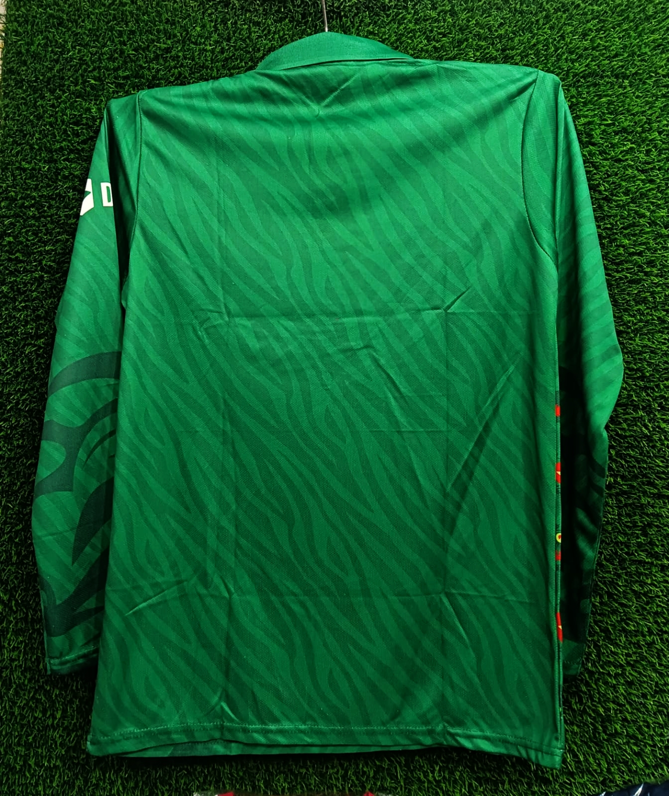 Picture of Bangladesh World Cup New 4Part Premium Quality Collar Full Sleeve Jersey  Bangladesh Cricket Team Jersey (Polo) - Green