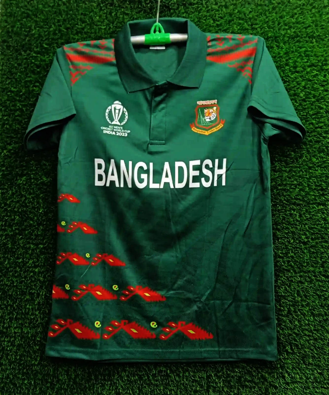 Picture of Bangladesh World Cup Jersey - Polo Cricket Jersey - Bangladesh Cricket Jersey - collar Short sleeve Jersey