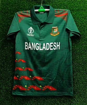 Picture of Bangladesh World Cup Jersey - Polo Cricket Jersey - Bangladesh Cricket Jersey - collar Short sleeve Jersey