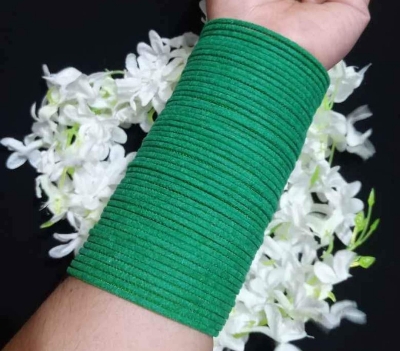 Picture of Metal velvet bangles set _48 pcs
