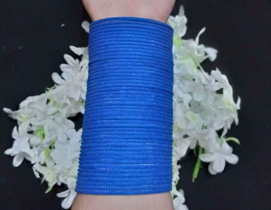 Picture of Metal velvet bangles for women -48pcs