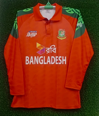 Picture of Bangladesh ODI Jersey 2025/2026 Full Sleeve Collar Polo Cricket Jersey For Men - Long Sleeve Polo - Bangladesh Cricket Jersey 2025