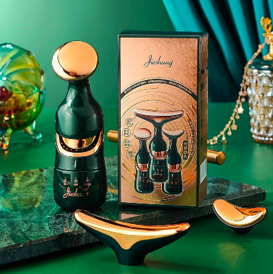 Picture of 3 In 1 Face Massager Neck Facial Eye Massage Introducer Rejuvenation Beauty Aging Anti Microcurrent Skin Care Device