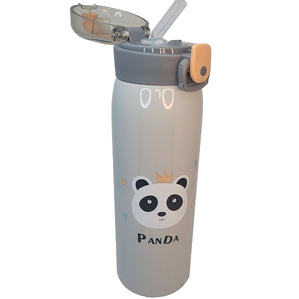 Picture of 500MI Thermos Mug 304 Stainless Steel Tumbler Children's Straw Cup Water Bottle Travel