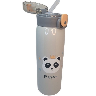 Picture of 500MI Thermos Mug 304 Stainless Steel Tumbler Children's Straw Cup Water Bottle Travel