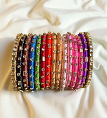 Picture of Silk Thread Bangles Set