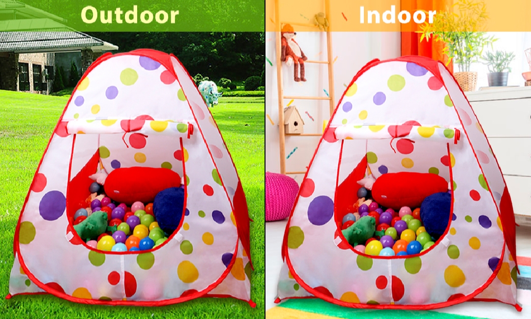 Picture of Baby Tent Play House for Kids With 50 pcs plastic balls