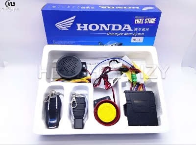 Picture of Moto honda alam system remote control motorcycle anti-theft alarm device anti-theft protection engine start pke sensing - bike accessories