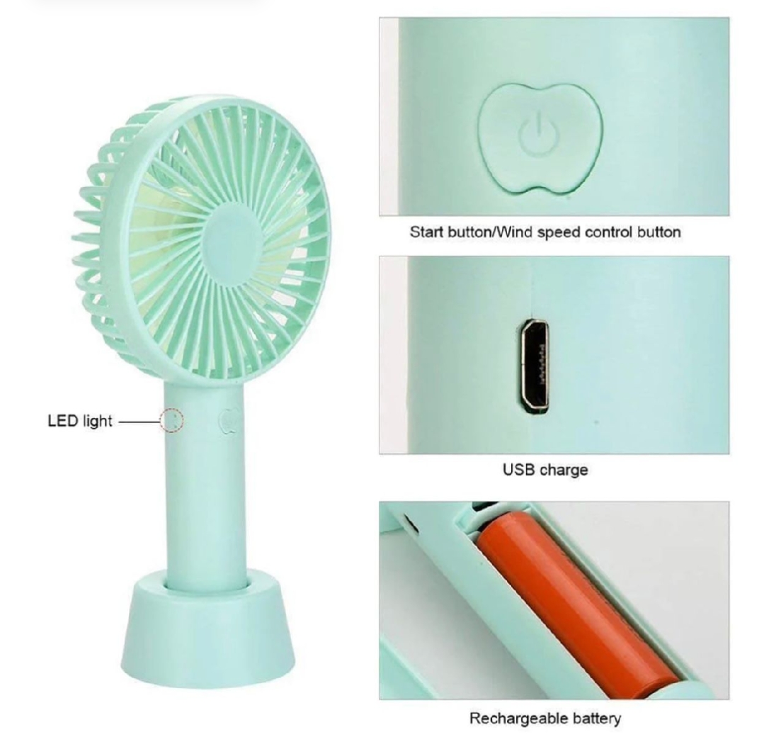 Picture of Very Stylish Mini USB Lithium Battery Rechargeable Hand Fan
