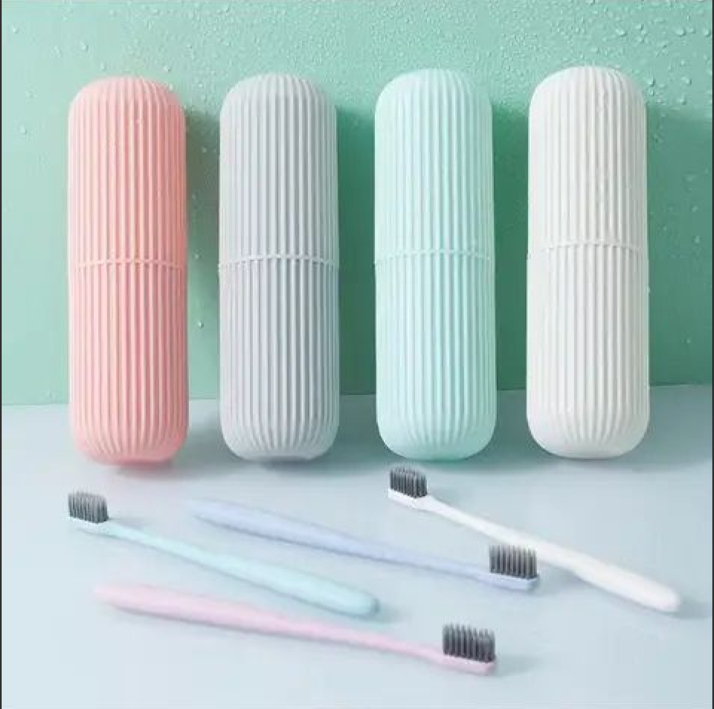 Picture of 1 Piece Portable Toothbrush & Toothpaste Holder Storage Box (Random) - brush holder