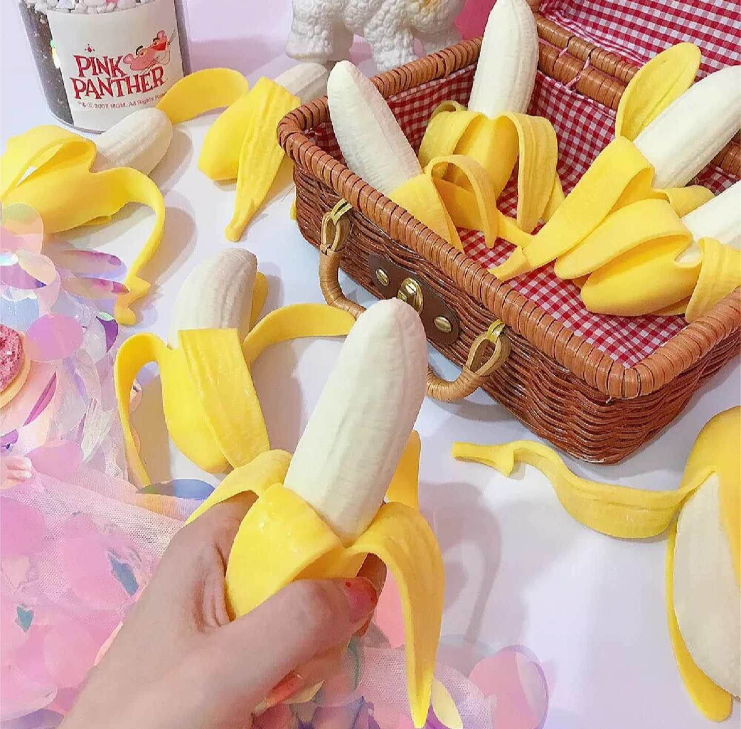 Picture of Realistic Squishy Stretchy Fun Banana Sensory Tactile Fidget Stress Toy