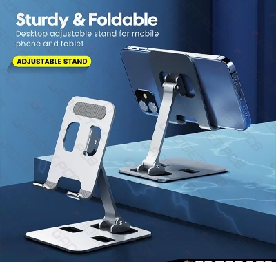 Picture of Aluminum Dock Mount Mobile Stand Adjustable Phone/Tablet Stand Phone Stand Metal Phone Holder For Tablet, Smartphone & iPad