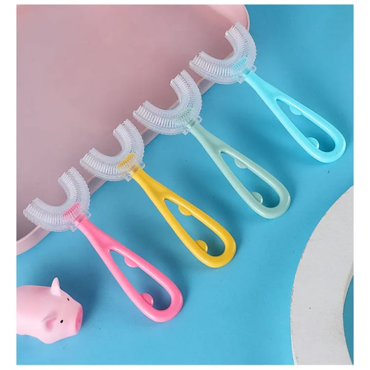 Picture of Premium Soft Manual Training U-Shaped Toothbrush for Kids
